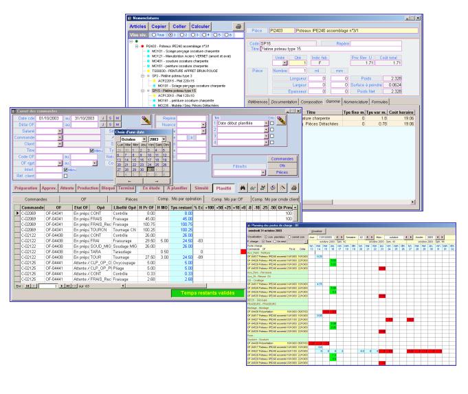 gestion commerciale, production